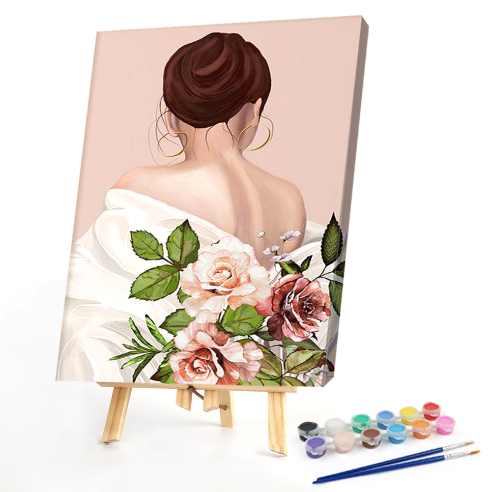 

40*50CM - Paint By Numbers - Womans Back, 501 Original