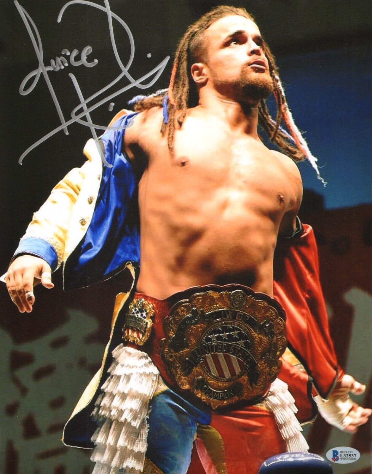 Juice Robinson Signed 11x14 Photo Poster painting BAS COA New Japan Pro Wrestling Picture Auto 2