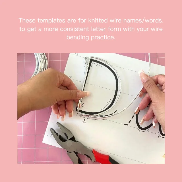 Printable Letter Templates for Knitted Wire | Tricotin | Digital Download printable-letter-templates-for-knitted-wire-tricotin-digital-download