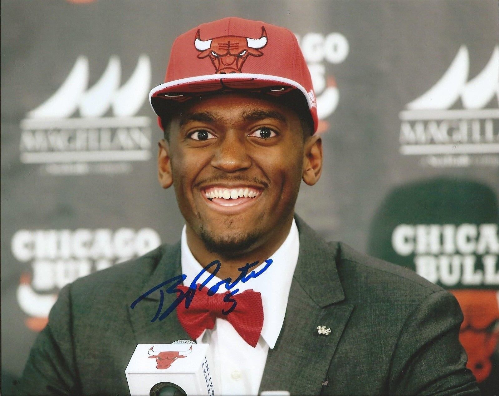 BOBBY PORTIS signed autographed CHICAGO BULLS 8x10 Photo Poster painting w/COA