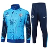 Joyfball 2024/2025 Chelsea Long Zipped Jacket Blue Ink Ejection Football Shirt 1:1 Thai Quality