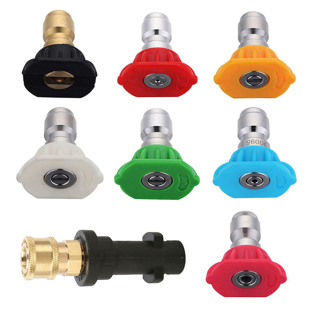 

Pressure Washer Gun Adapter+7pcs Nozzle Tips for Karcher K2 K3 K4 K5 K6 K7, 501 Original
