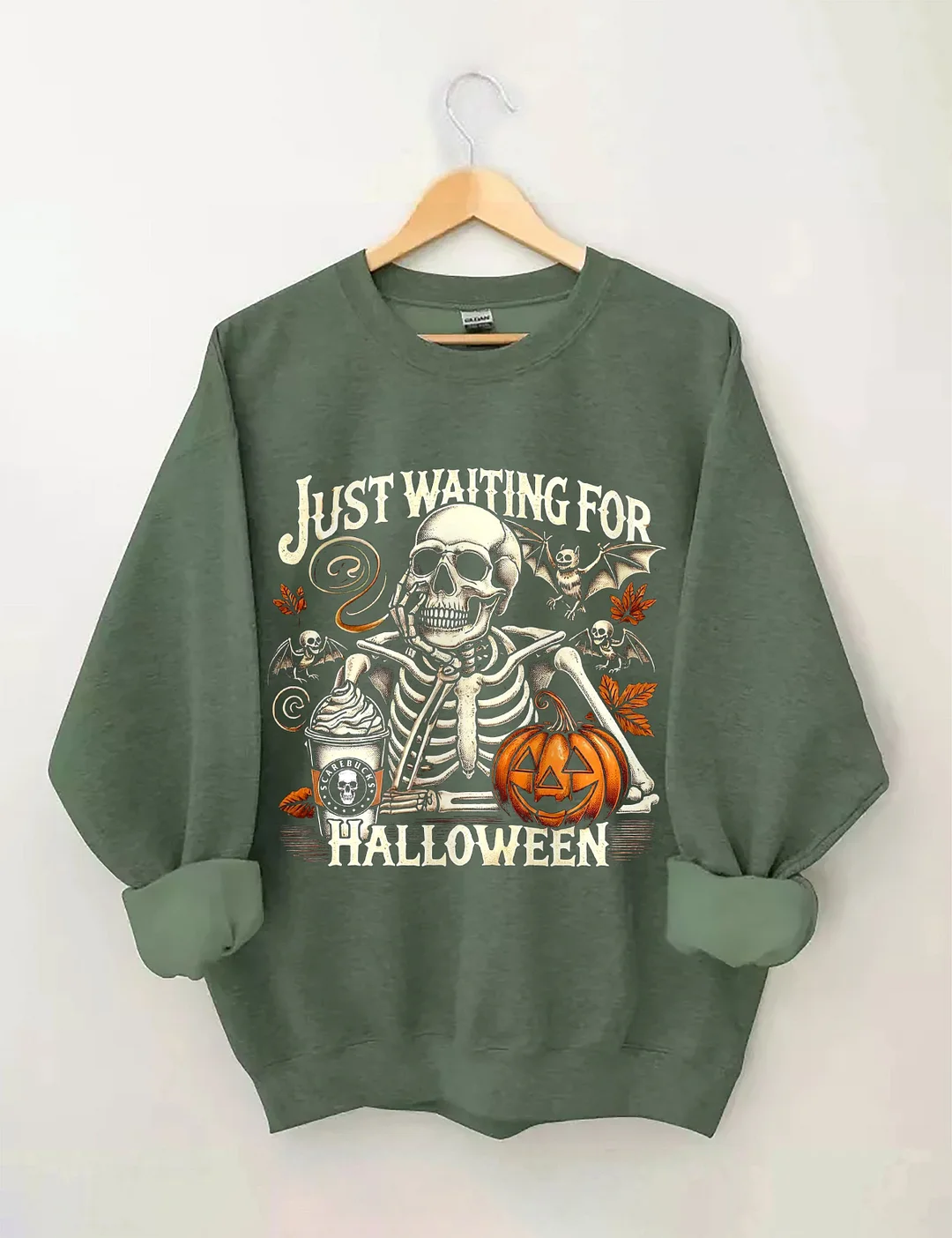 Just Waiting For Halloween Sweatshirt