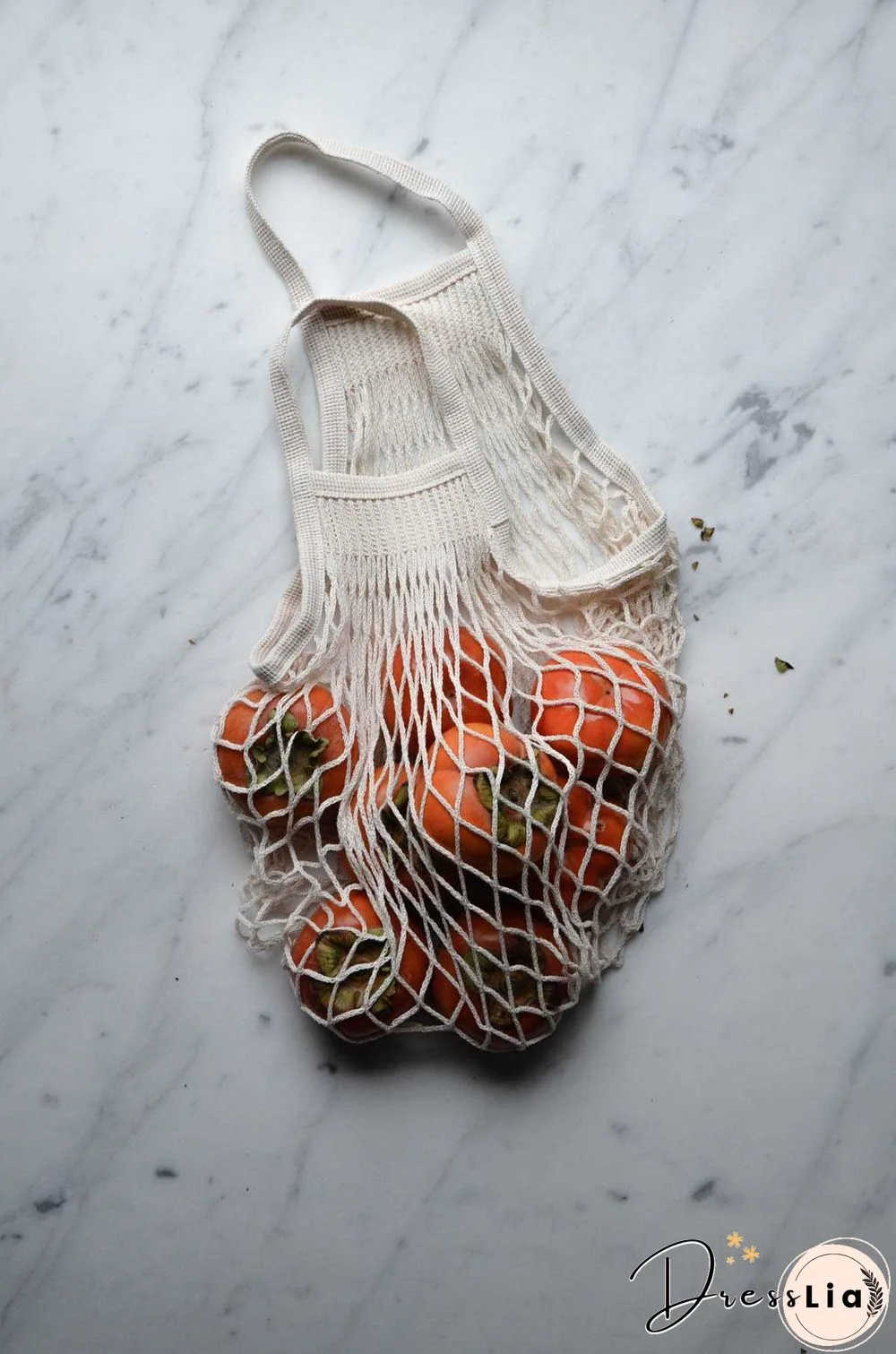 Eco Friendly Organic Fruit and Vegetable Mesh Net Grocery Tote Bag