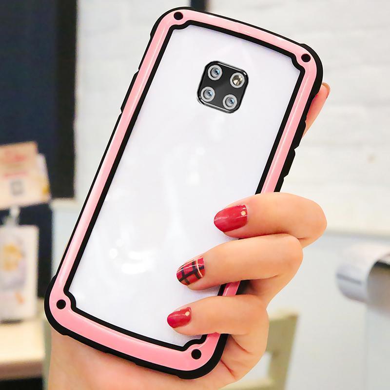 High Appearance Fashion Hard Silicone Airbag Drop Protection Full Coverage Case for Huawei Mate20 Mate20Pro Mate20Lite