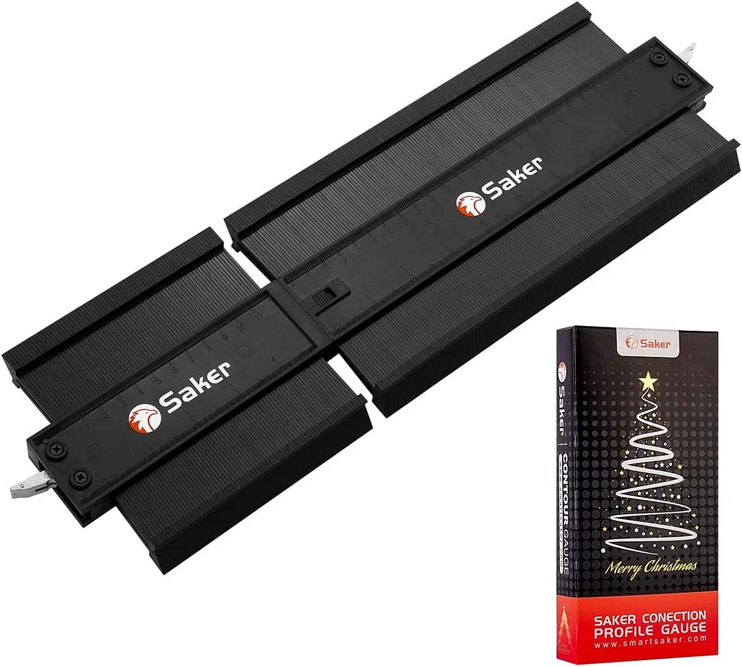 SAKER® Connection Profile Gauge (5+10 Inch, Black+Black, Christmas Packaging)