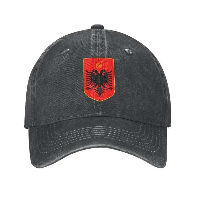 Classic Cotton Coat Of Arms Of Albania Baseball Cap Women Men Personalized Adjustable Adult Dad Hat Spring