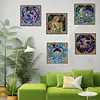 12 Zodiac Signs DIY Pearl Painting Kit with Frame for Adults 20x20cm