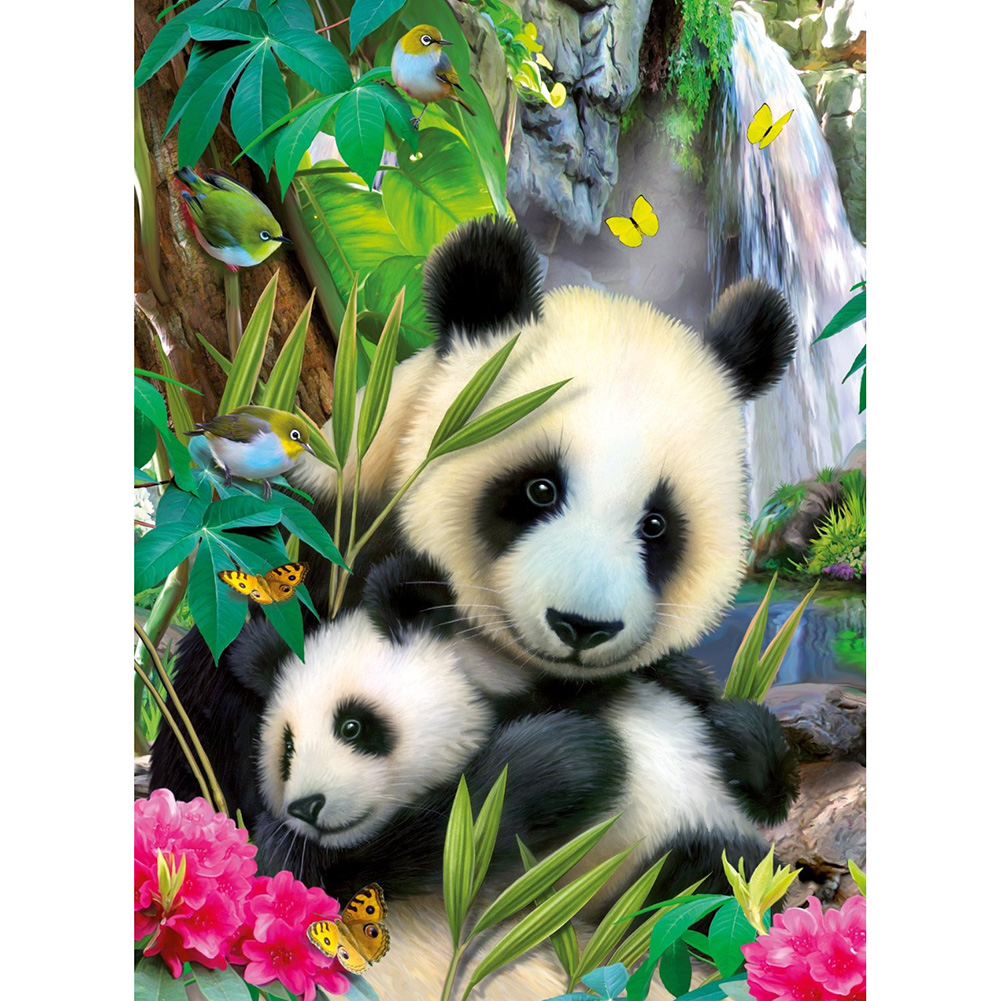 

Panda Mom - 14CT Stamped Cross Stitch - 46*36CM, 501 Original