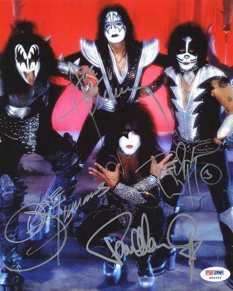 REPRINT - KISS Paul Stanley - Gene Simmons Signed 8 x 10 Glossy Photo Poster painting Poster RP