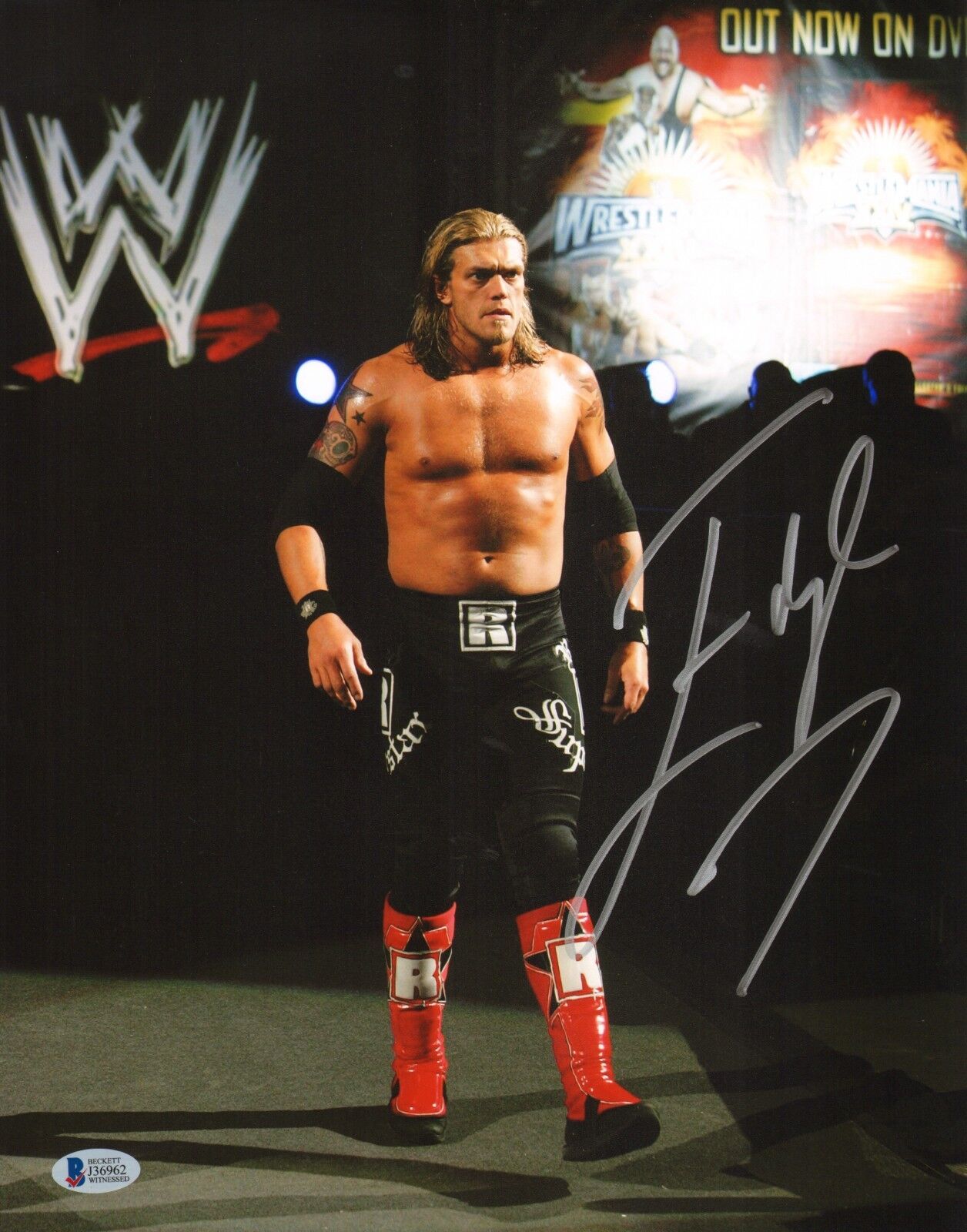 Edge Signed WWE 11x14 Photo Poster painting BAS Beckett COA Wrestling Superstar Picture Auto'd 4