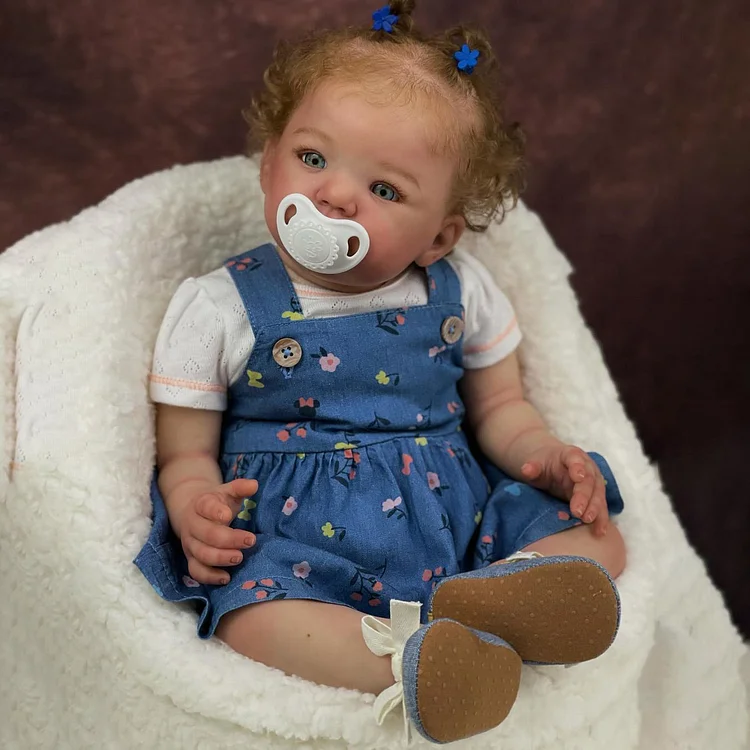 [Heartbeat💖 & Sound🔊] 20" Super Lovely Real Life Handmade Cloth Body Reborn Baby Girl Doll Brarvar