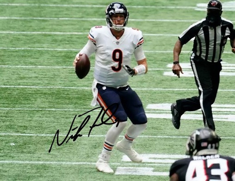 Nick Foles Signed Photo Poster painting 8X10 rp Autographed Chicago Bears NFL