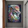 (Big Size) Colorful Dragon - 11CT Stamped Cross Stitch 50*65cm/19.69*25.59in