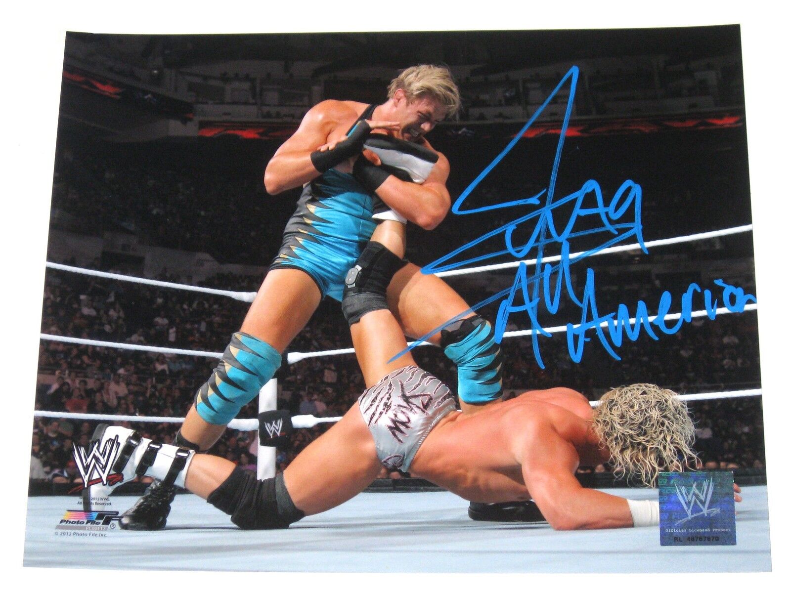 WWE JACK SWAGGER HAND SIGNED AUTOGRAPHED 8X10 Photo Poster paintingFILE Photo Poster painting WITH PROOF COA 1