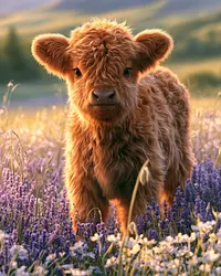 Highland Calf - Diamond Painting