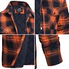 Autumn and Winter Thick Cotton-padded Plaid Long-sleeved Loose Hooded Men's Jacket