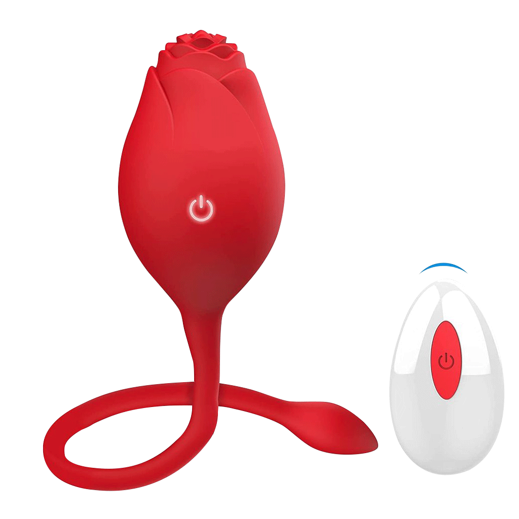 Remote Control Rose Vibrator in Red Rosetoy Official