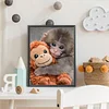 Punch Monkey-Full Round Diamond Painting 30*40CM