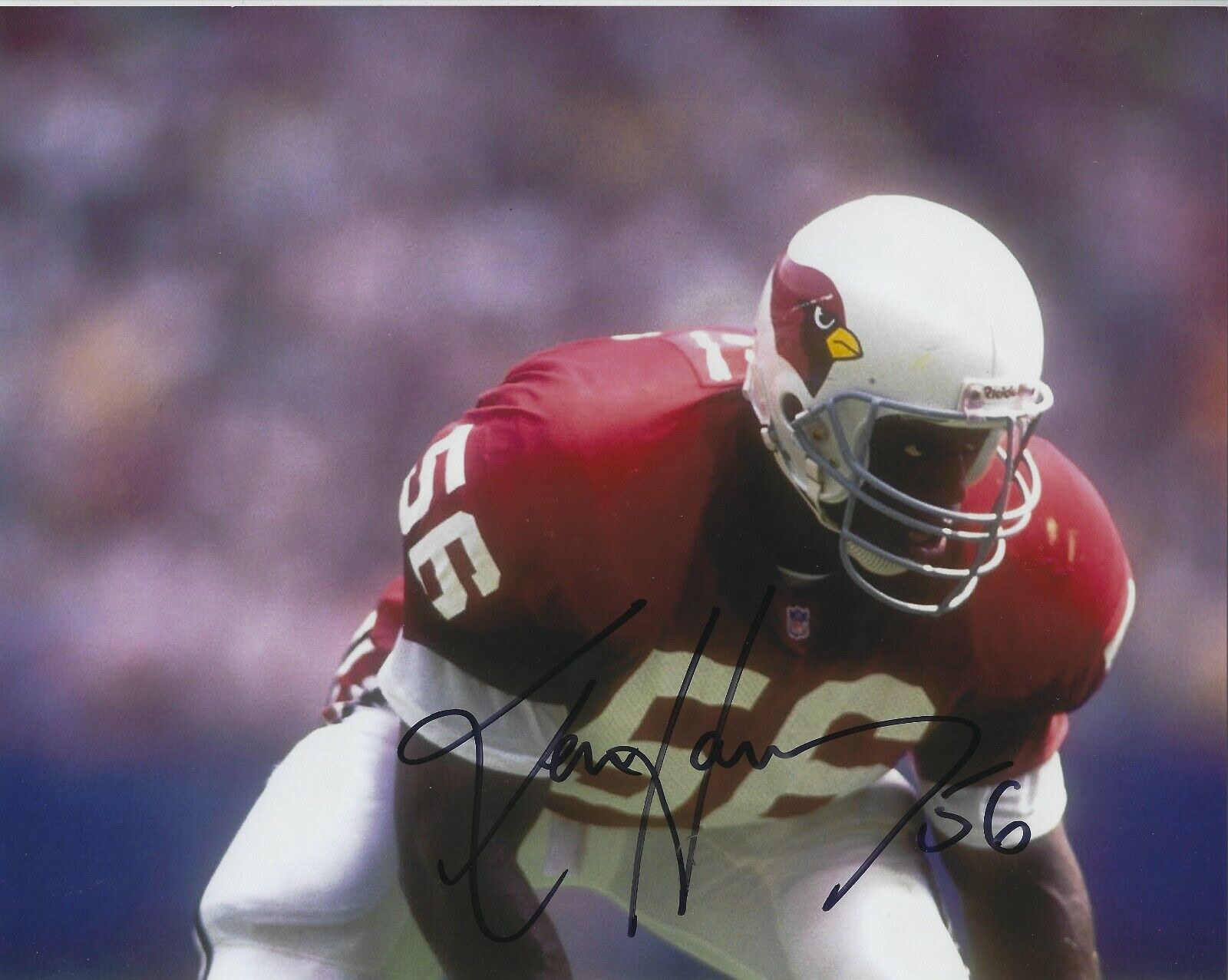 Autographed KEN HARVEY Arizona Cardinals 8x10 Photo Poster painting w/ COA