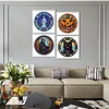 Promotion 4Pcs/set Diamond Painting-DIY Full Round Drill Halloween(30*30 CM)