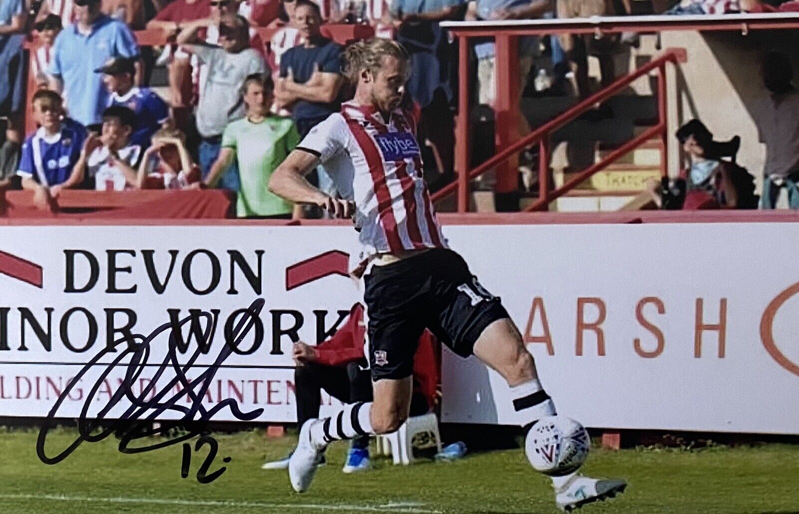 Alex Fisher Genuine Hand Signed Exeter City 6X4 Photo Poster painting