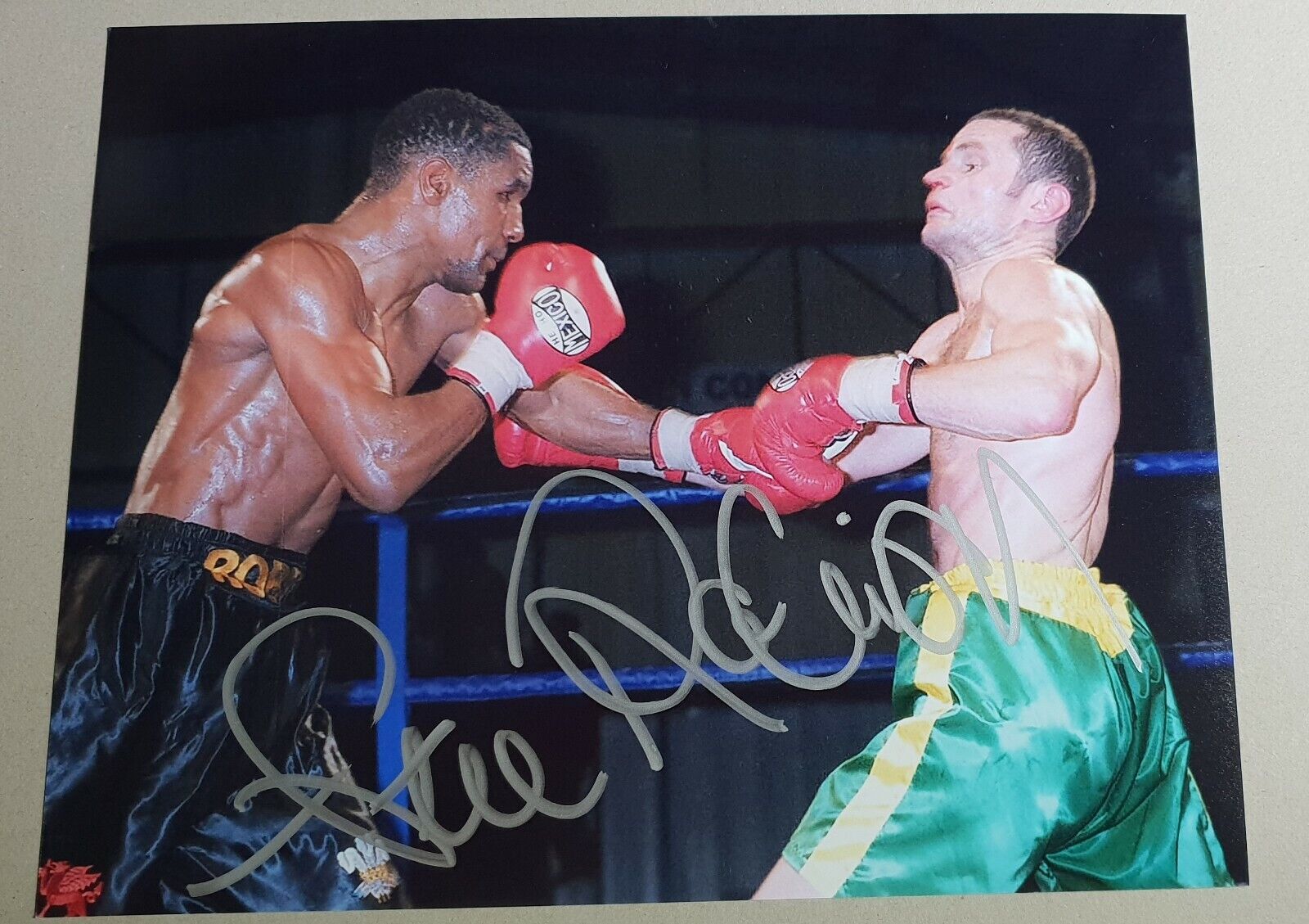 Boxer Steve Robinson hand-signed 10x8 colour Photo Poster painting