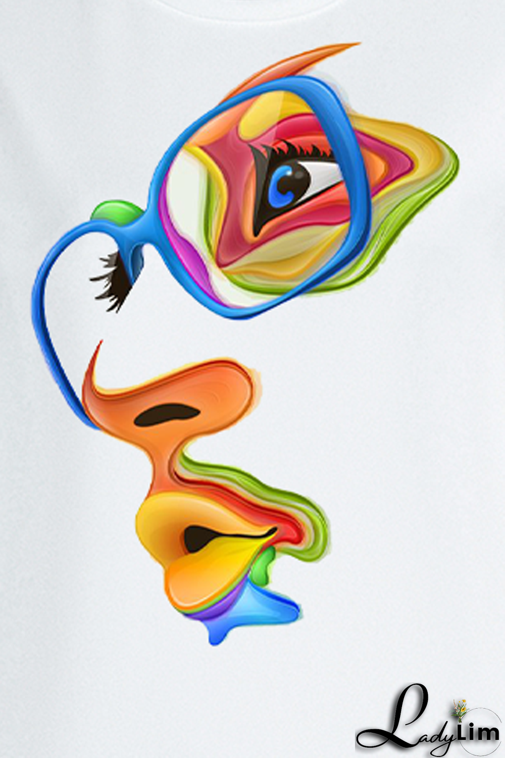 White Street Daily Print Patchwork O Neck Tops