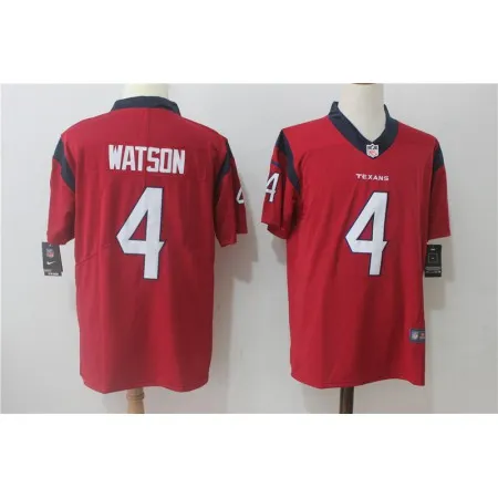 Men's  Houston Texans #4 Deshaun Watson Red Alternate Stitched NFL Vapor Untouchable Limited Jersey