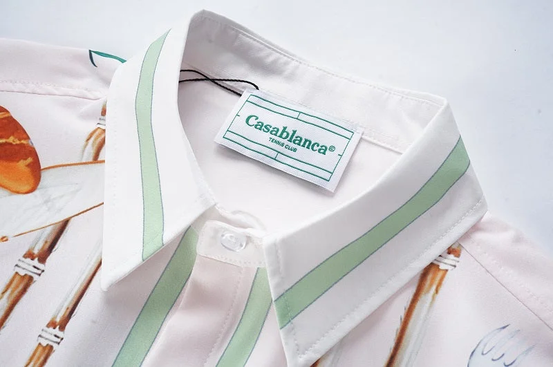 Casablanca 2023 new silk long-sleeved shirt