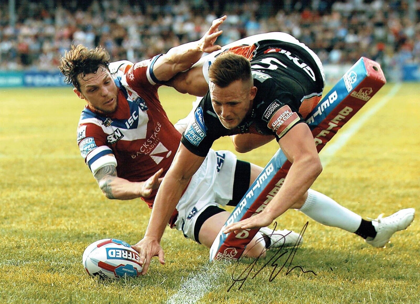 Greg EDEN CASTLEFORD Tigers Rugby Signed Autograph 16x12 Photo Poster painting 2 AFTAL COA