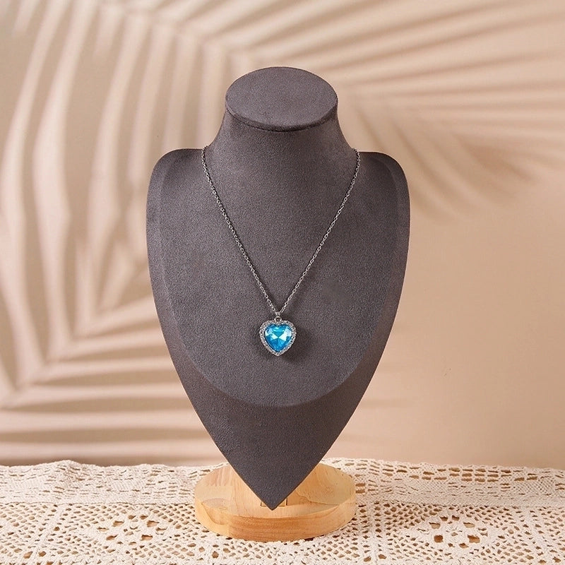 High-Grade Solid Wood Necklace Display Stand Neck Neck Model Necklace Stand Neck Model Display Stand Stall Storage Special Stand