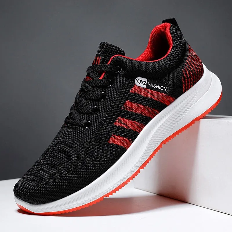 Fashion Man Breathable Mesh Sneakers Flat Casual Shoes Large Size Sports Shoes Zapatillas Hombre