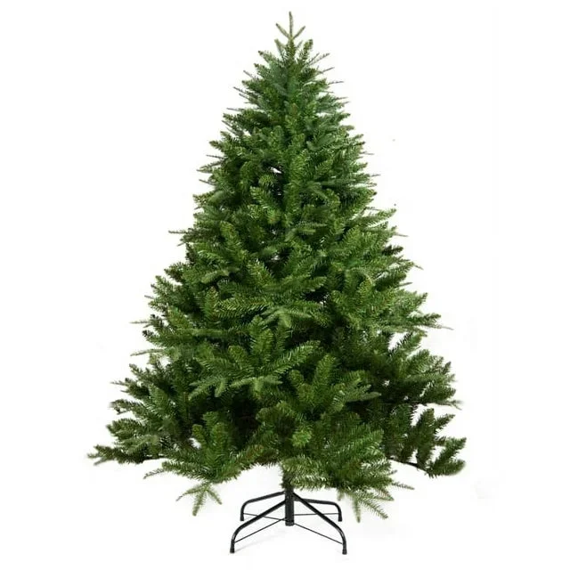 Premium 6Ft Christmas Tree with 1600 Tips for Fullness - Artificial Canadian Fir Full Bodied Christmas Tree 6ft with Metal Stand, Lightweight and Easy to Assemble