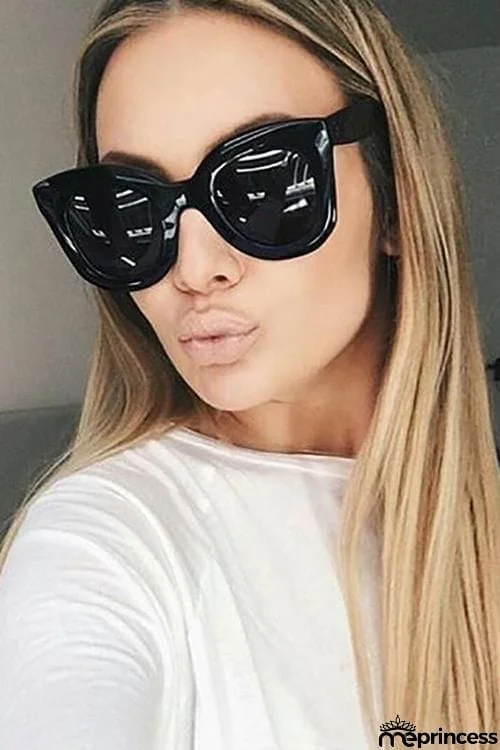 Cool Black Cat Eye Sunglasses