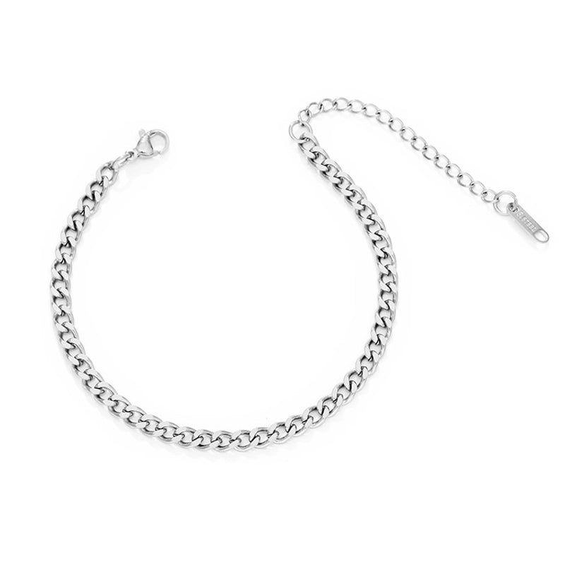 Basic Minimalist Geometric 304 Stainless Steel Bracelets In Bulk