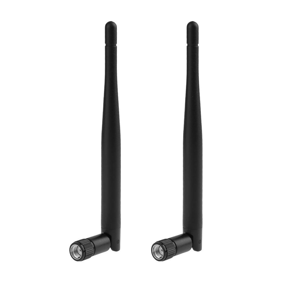 

2pcs 2.4GHz Antenna SMA Male Connector 3dbi WiFi Antenna+2pcs Pigtail Cable, Black, 501 Original