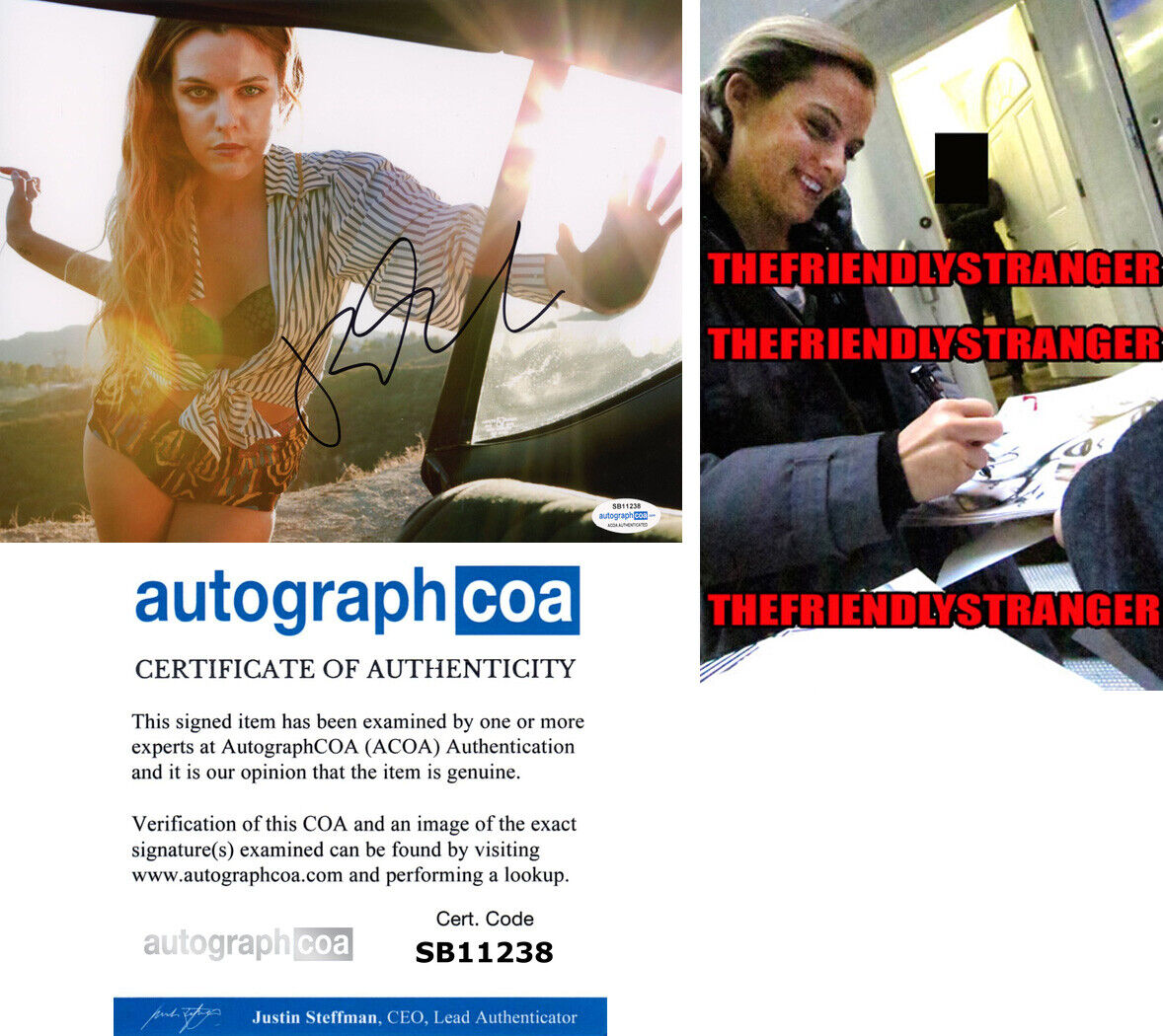 RILEY KEOUGH signed Autographed 8X10 Photo Poster painting e PROOF - Hot SEXY Gorgeous ACOA COA