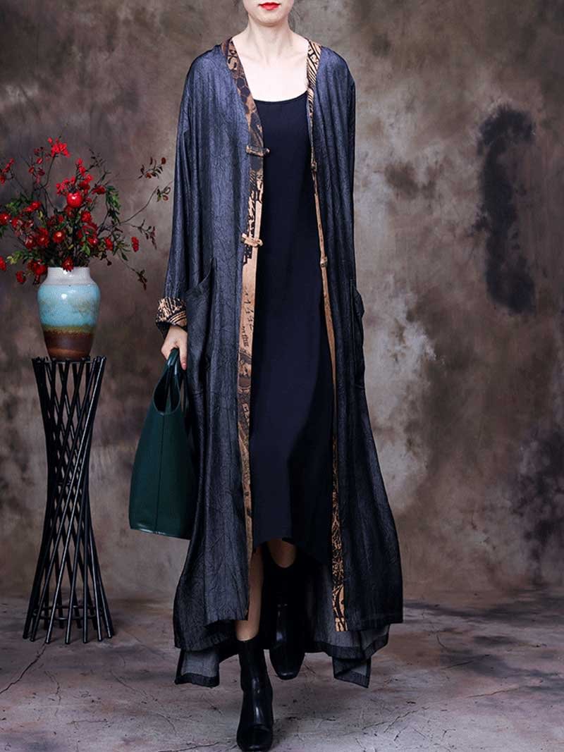She is Like The Wind Front Open Gown Style Maxi Dress