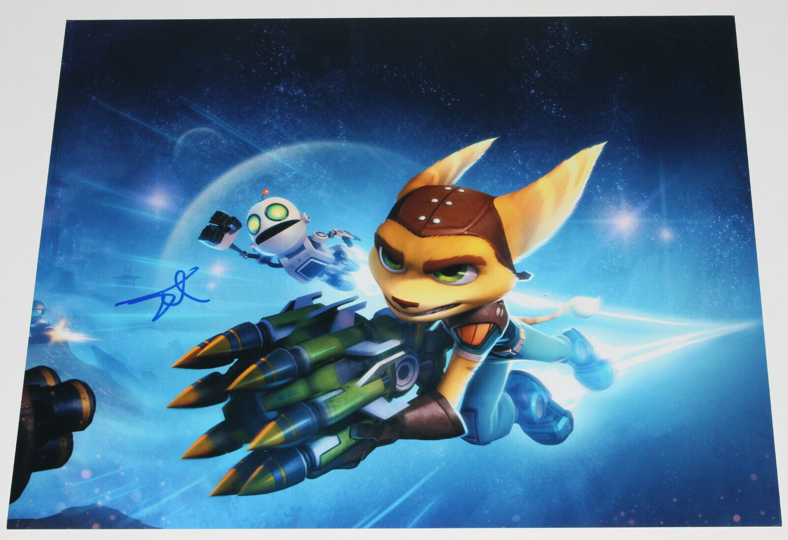 JAMES ARNOLD TAYLOR SIGNED 'RATCHET & CLANK' 11x14 MOVIE Photo Poster painting w/COA VOICE ACTOR