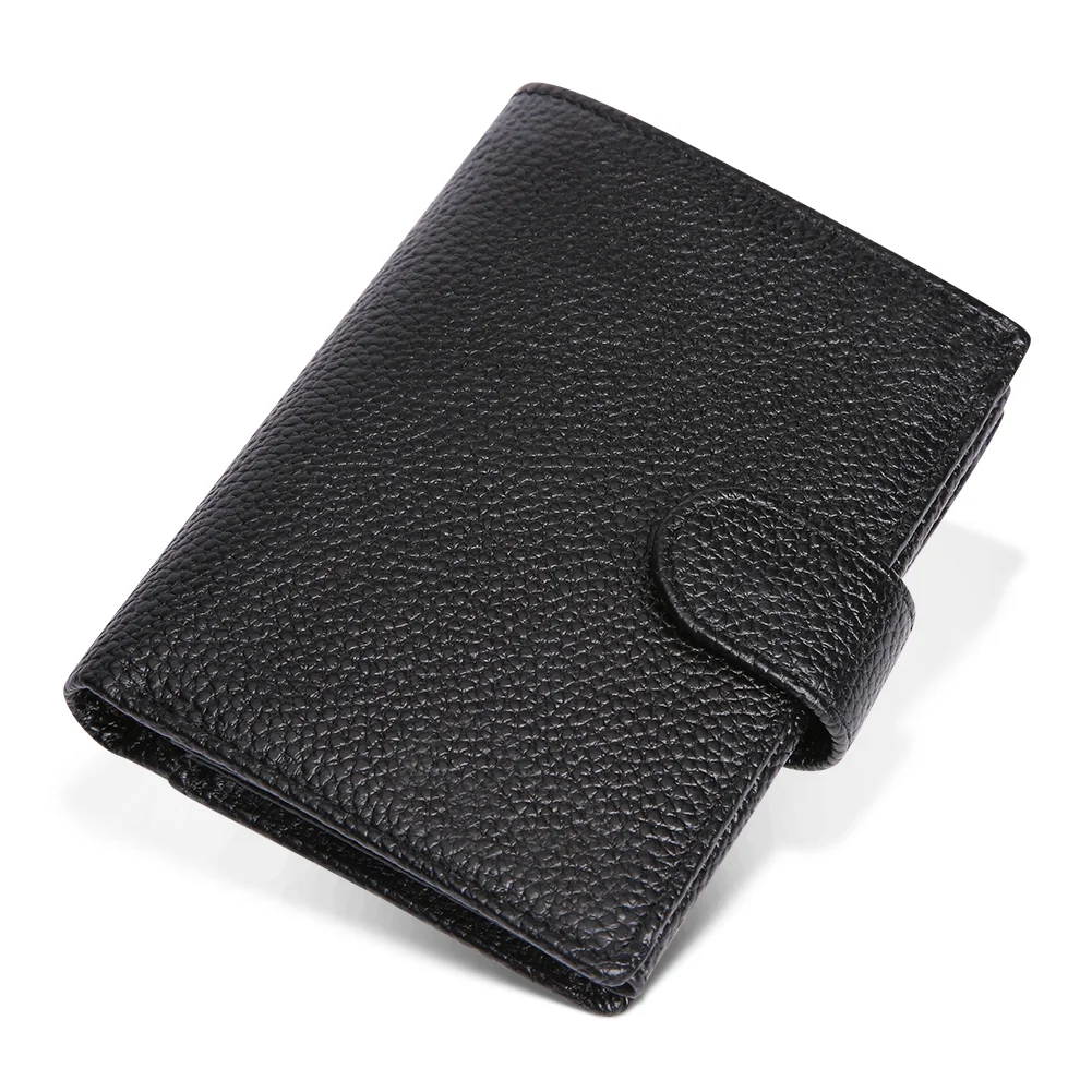 Men's wallet rfid multi-card slot casual retro leather wallet large capacity clutch