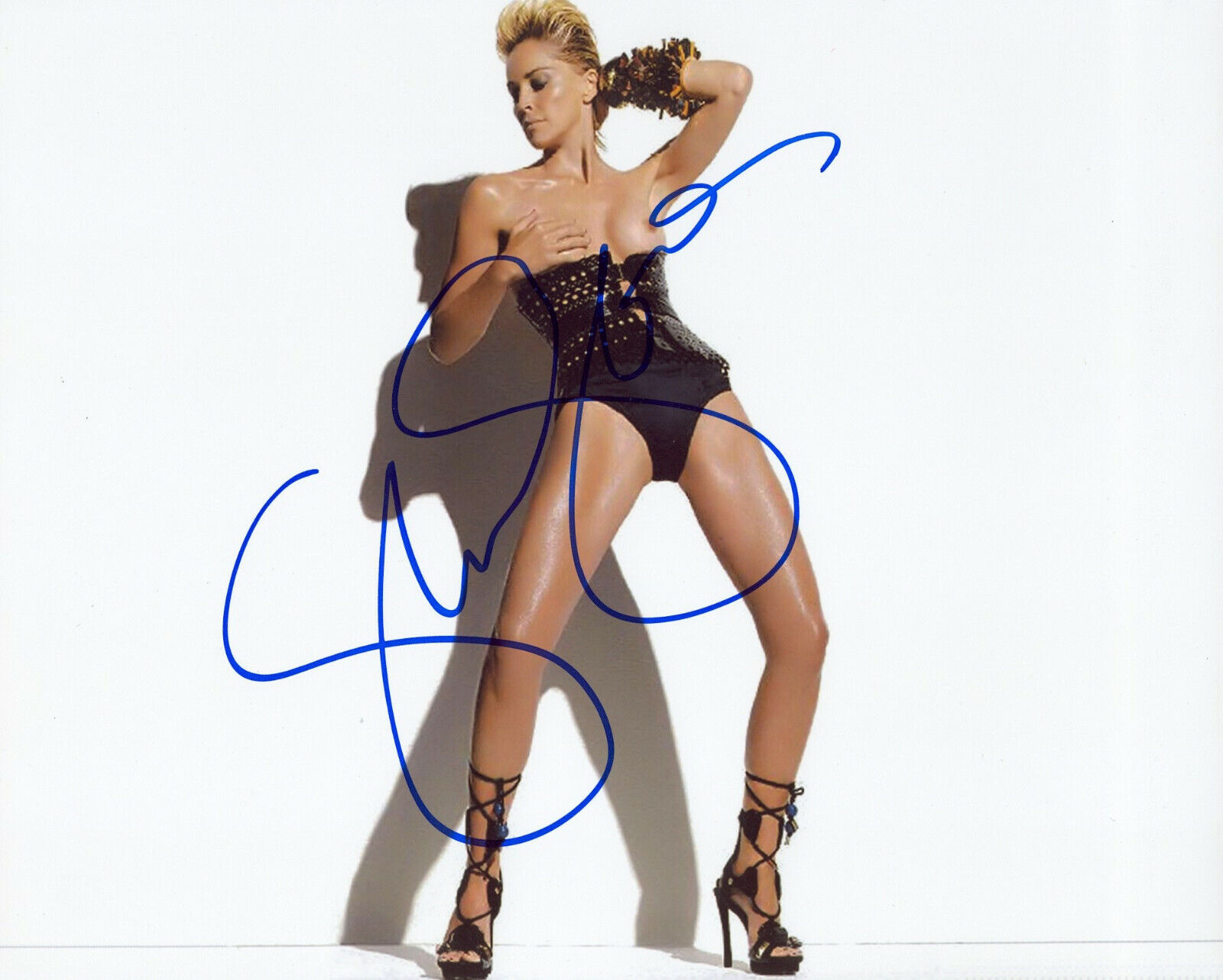 SHARON STONE Signed Photo Poster paintinggraph - Stunning Film Actress - preprint