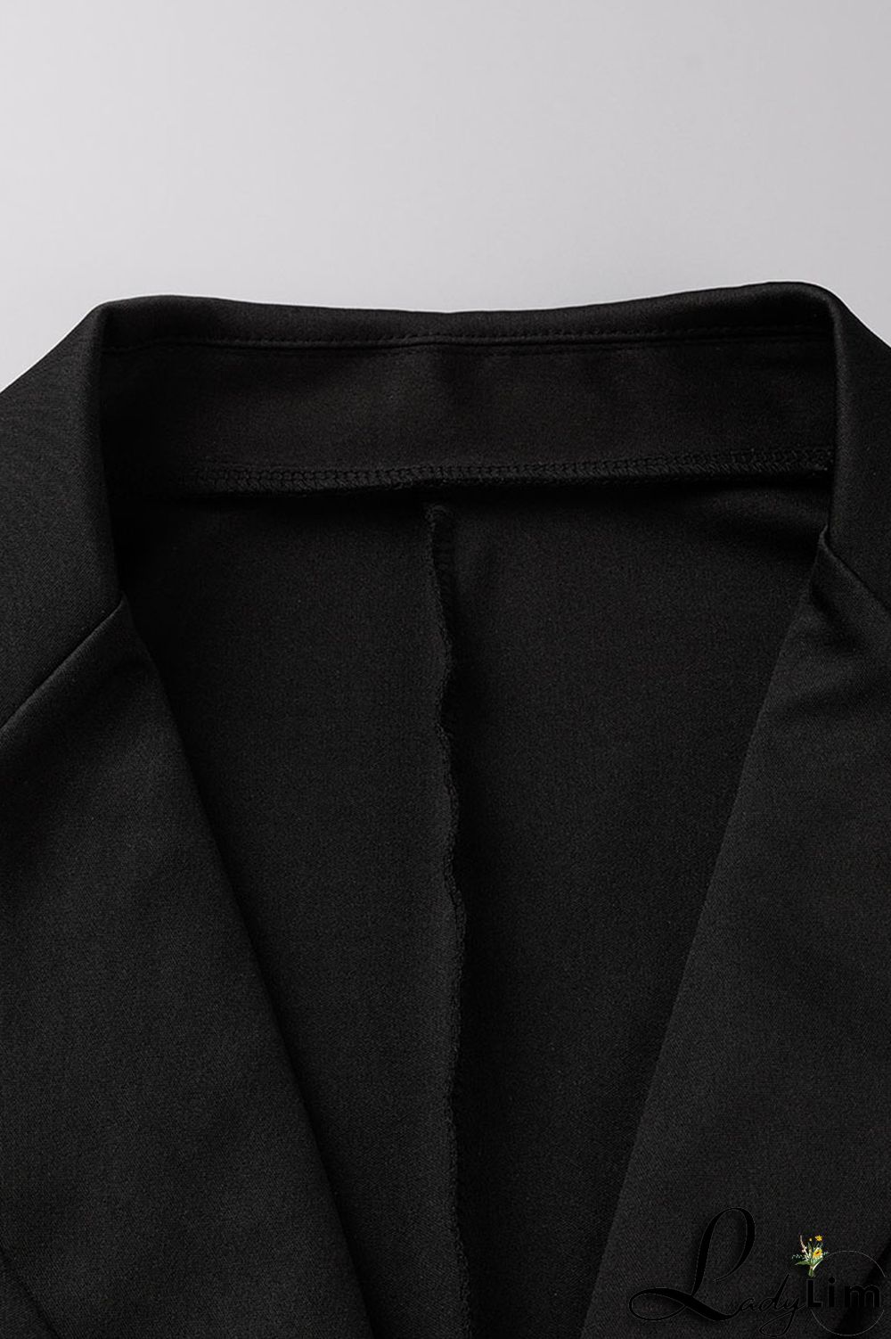 Coffee Casual Solid Patchwork Buttons Turn-back Collar Long Sleeve Two Pieces