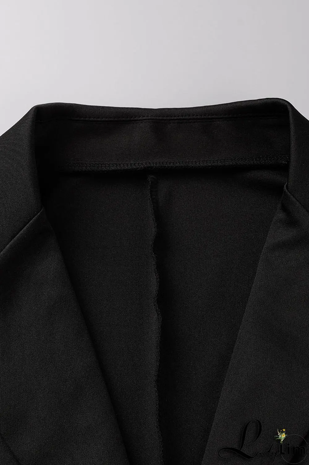Coffee Casual Solid Patchwork Buttons Turn-back Collar Long Sleeve Two Pieces