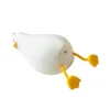 Lay Flat Duck Night Light, LED Soft Duck Lamp, Cute Glowing Duck, Silicone Dimmable Nursery Night Light, Rechargeable Bedside Touch Lamp