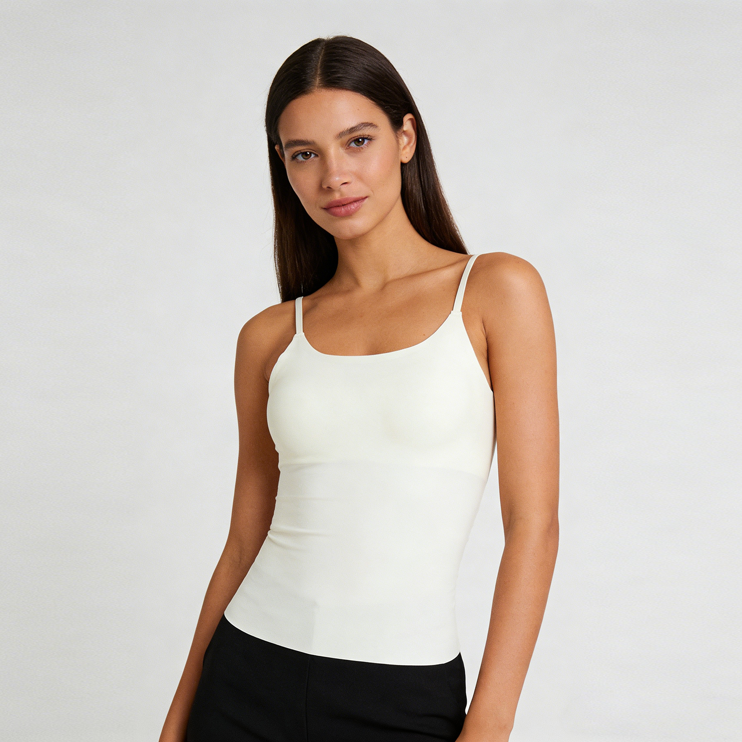 Silk Camisole Beauty Back with Chest Pads Suspended REAL SILK LIFE