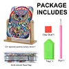 (US Local)DIY Owl Diamond Painting Kit Rotatable Mirror w Diamond Painting Jewelry Box