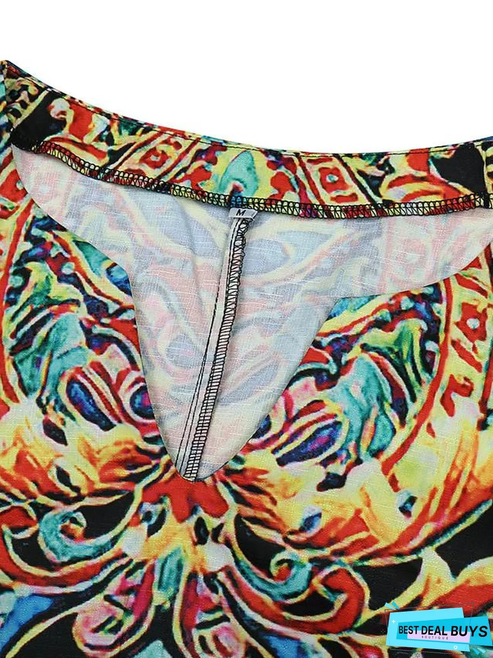 Women's Shift Dress Knee Length Dress - Half Sleeve Floral Print Summer V Neck Hot Casual Vacation Dresses Loose Green