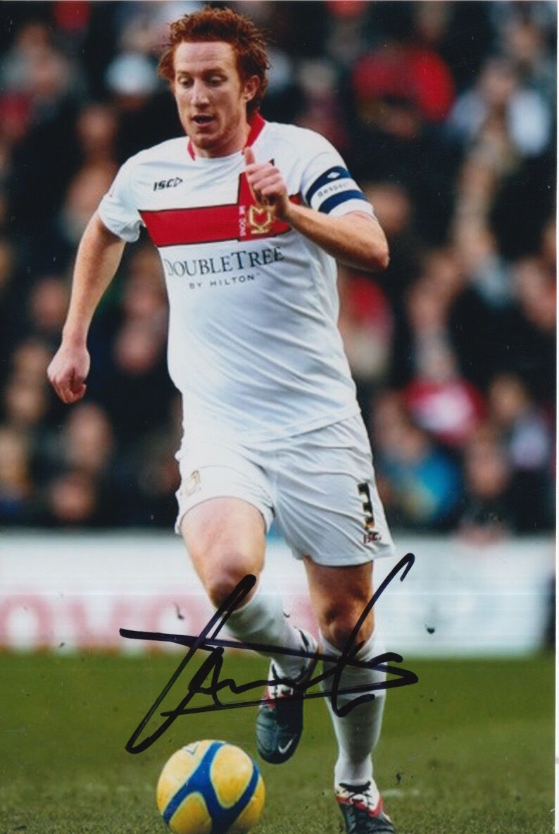 MK DONS HAND SIGNED DEAN LEWINGTON 6X4 Photo Poster painting 1.