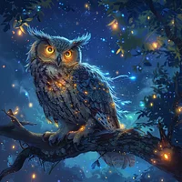 Whimsical Owl - Diamond Painting